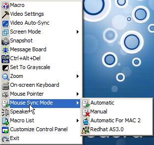 Mac and Linux Considerations For Mac OS versions 10.4.11 and higher, there is a second DynaSync setting to choose from. If the default Mouse DynaSync result is not satisfactory, try the Mac 2 setting.