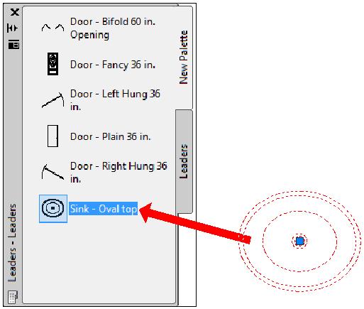 8. Adding Tools to a Tool Palette AutoCAD objects can be added to any Tool Palette simply by dragging the object from the drawing screen. 1.