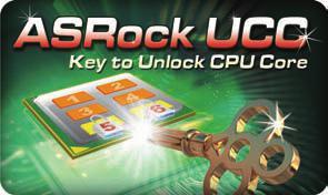 X4 X6 With ASRock UCC, one simple click in BIOS can unlock CPU core to