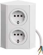 Berker Twin-Box Combinations socket outlets Combinations socket outlets Twin-Box with SCHUKO socket outlets 215 - screw terminals 16 A Lead 3 x 1.5 mm² Line length 1.