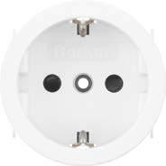 Berker Built-in socket outlets Built-in SCHUKO socket outlets Built-in SCHUKO socket outlet with centre plate Ø 50 mm, SNAP IN - enhanced contact protection - screw terminals 16 A Installation depth