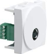with 15pole D-subminiature jack (front) for catch fixing with screw terminals white WS276 1 DVI socket outlet, SNAP IN 4.6 mm Installation wall thickness Dimensions (W x H x D) 4.