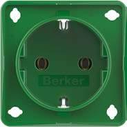 Berker medical and laboratory technology SCHUKO socket outlets for special applications - Berker Integro SCHUKO socket outlets with "SNAP IN" and insulation-piercing terminals for catch fixing New:
