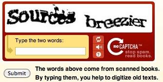 CAPTCHA recaptcha About 200 million CAPTCHAs are solved by humans around the world each day This amounts to more than 150,000 hours of work consumed each day recaptcha improves the process of
