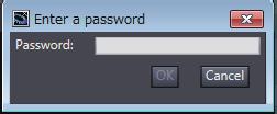 When you use Save As to save the project file, select the Enable password protection for the project file Check Box to enable the password setting.