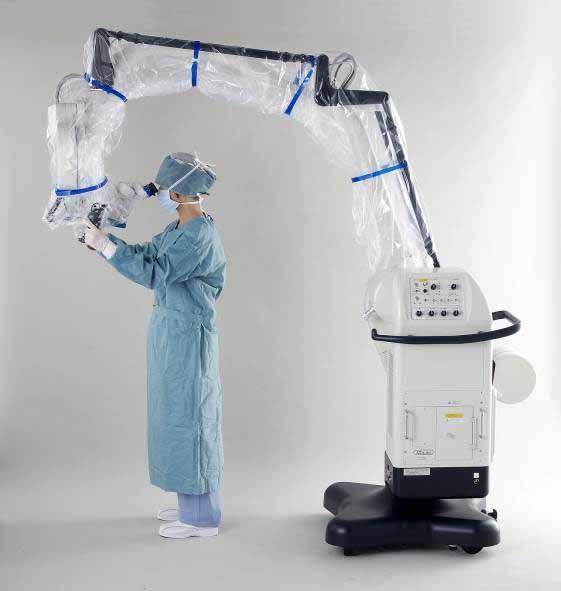 7. Features of YOH stand 7-1 Overhead position The YOH stand features flexible arm adjustments, allowing the most efficient use of space in the operating room or for storage.
