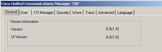 Call Information Module 4. Select the TSP and then click Configure. 5.