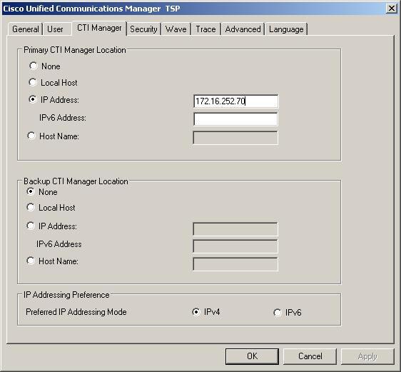 Enter the User Name and Password for the Call Manager User that was set up for the machine. 8.