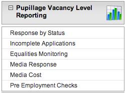 Scroll to the Actions tab at the bottom of the Vacancy Details screen, as shown below. c. Choose Completed from the Pupillage Vacancy Status dropdown field and click Change Status. 8.