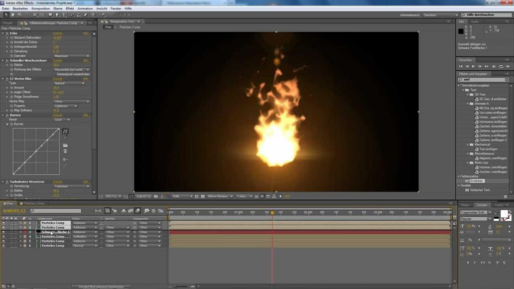 VISUAL ANIMATION SOFTWARE (ADOBE AFTER EFFECTS) e.g.