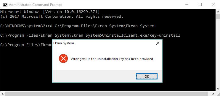 Client Uninstallation Users, including privileged ones, are unable to stop the Client working on their machines, as well as remove the Client locally without the