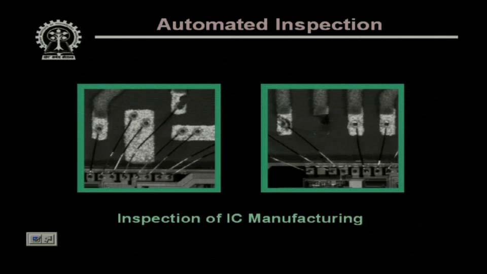 For example, the inspection of Integrated Circuits during the manufacturing phase.