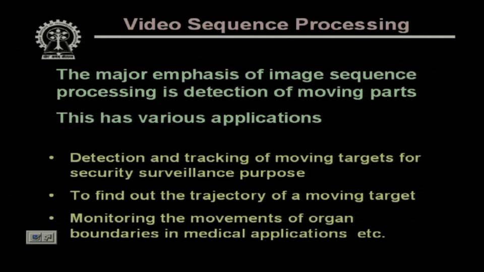 (Refer Slide Time 11:10) So those are the applications which are used for machine-vision applications, for automating some operations and in most of the cases, it is used for automating the