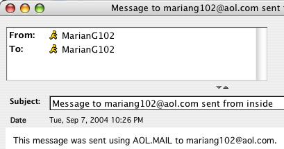 AOL distinguishes between inside-mail and