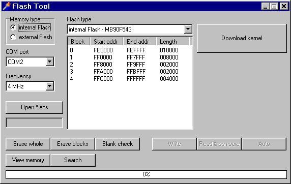 Screenshot of the FLASH