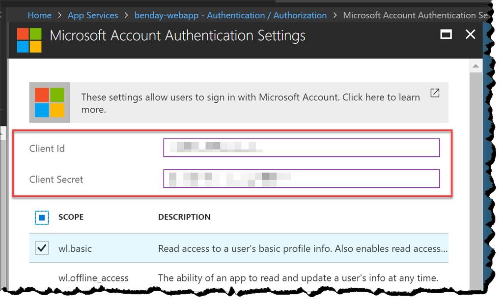 It should still be on the Microsoft Account Authentication Settings blade. 16.