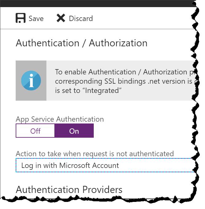 Azure Web App Security Labs Page 4 of 12 Under App Service Authentication, click On.