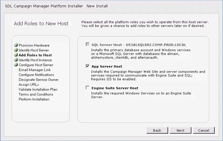 Step 9 - Add Server Details (App) Step 10 Specify