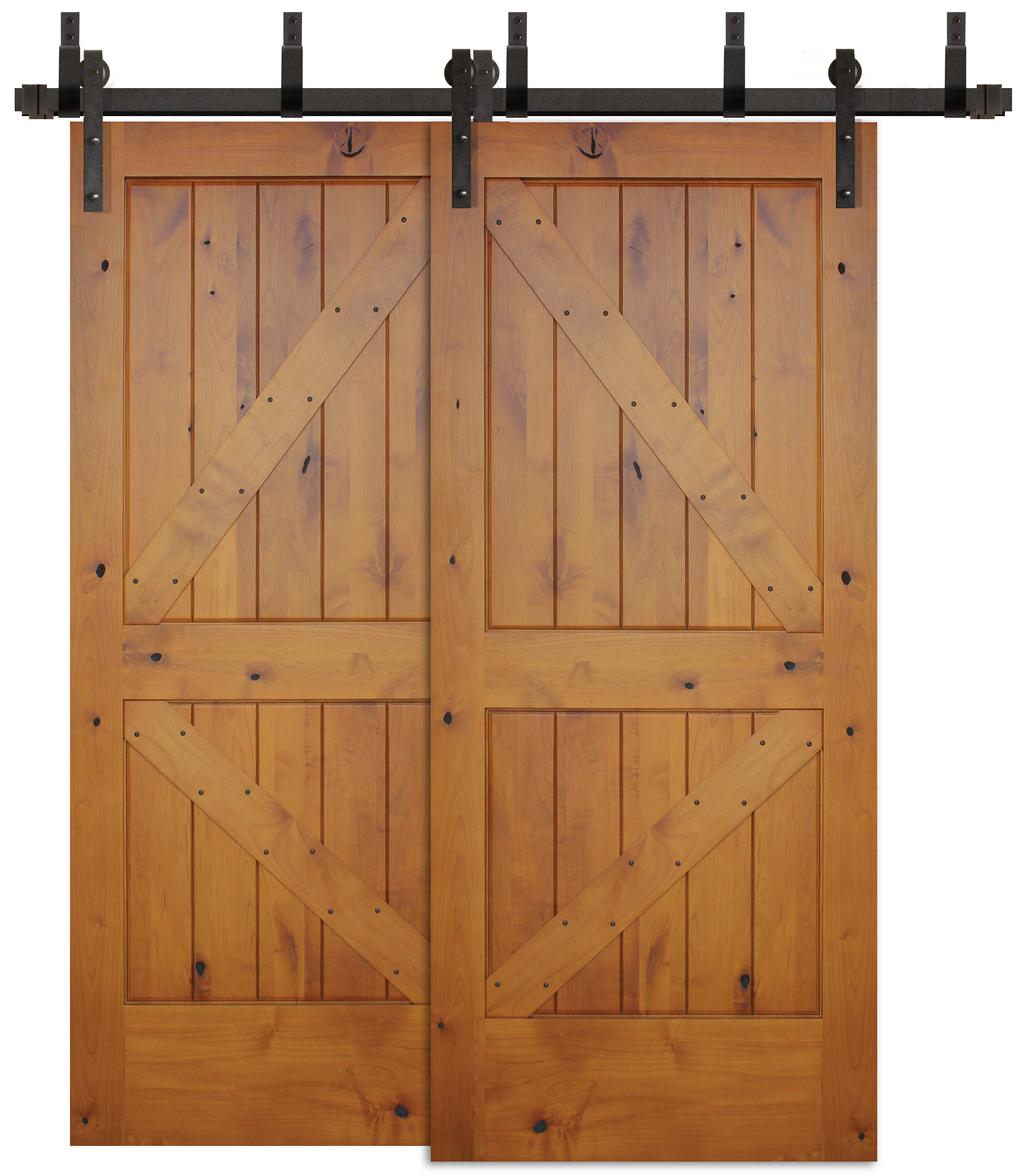 Bypass Barn Doors Bypass Barn Doors Bypass double door hardware allows the ability to dress up closets