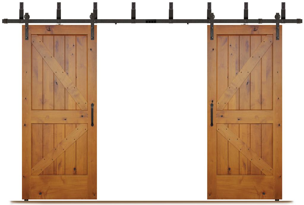A D C B Barn Door Components E F G H Barn Door Components How They Are Used I A B C D E Alder Door Straps Add diagonal elements to barn doors. Available in prefinished and unfinished.
