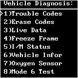 At this point, the diagnostic tool will scan the OBD II agreement of the vehicle, displayed as the right picture.