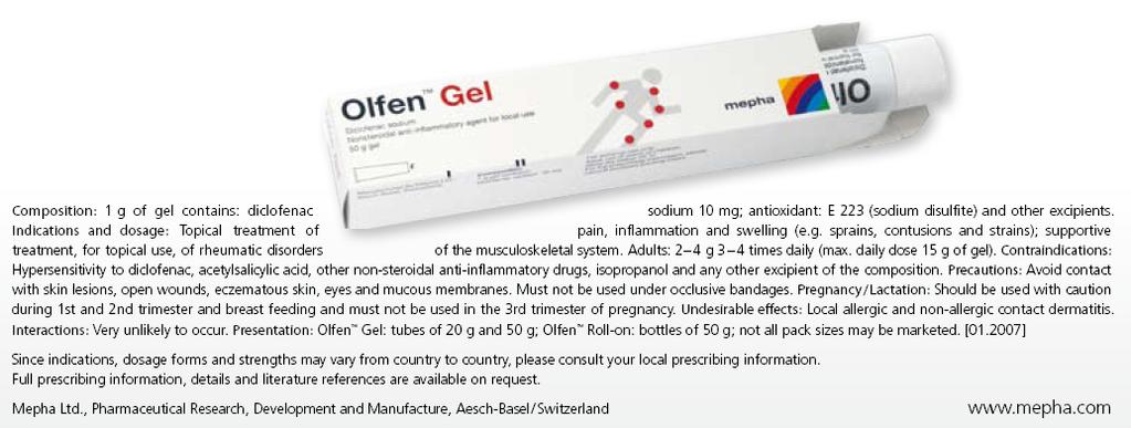 Olfen TM - Flexibility in treatment of