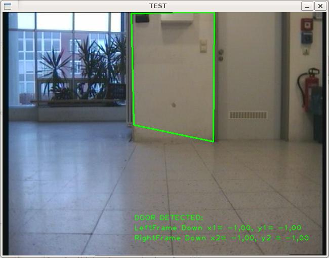 AdaBoost based Door Detection 9 Fig. 8. Picture illustrates a sample false-positive error of the AdaBoost classifier. In the sample a wall, which looks similar to a door, is detected as door.
