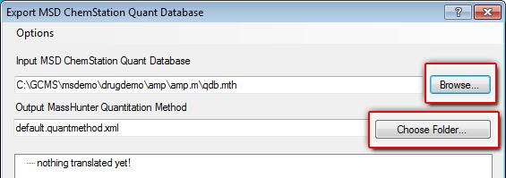 4. Create the Quantitative Analysis Method Step 1: Convert an MSD ChemStation method (Optional) 3. From the GCMS\msdemo\drugdemo\amp directory where your MSD ChemStation is installed, select the AMP.
