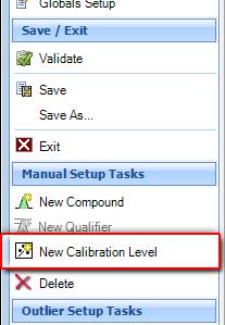 With your method loaded, in the Method Setup Tasks section, click Concentration Setup. 2.