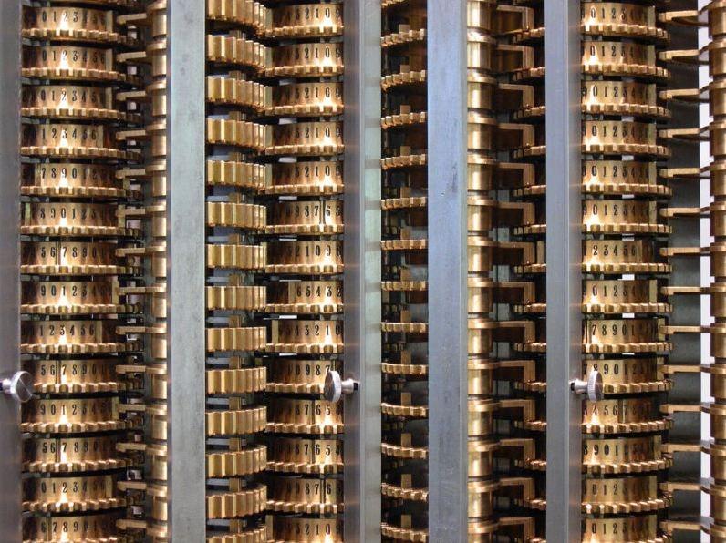 The Difference Engine Close-up view of