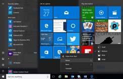 Using tiles In the right pane of the Start menu, you ll find tiles for some common apps. To move a tile, just drag it to another position.