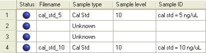 To insert samples into the list 1. Select the sample above which you want to insert new, unknown samples. 2. Select the number of samples to insert and click Insert,.