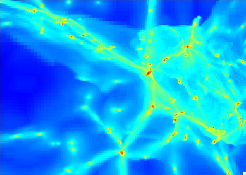 Particle-Mesh on AMR grids: Cloud size equal to the local mesh spacing Cosmology with AMR Poisson solver on the AMR