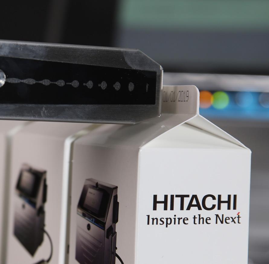 Hitachi UX SERIES WORRY-FREE INTEGRATION The Hitachi UX Series printers can operate in high and low temperature as well as dusty environments, so you can place them close to the action - no matter