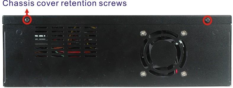 INSTALL I/O BRACKET INSTALLATION STEPS To install the EBC-3000 chassis, the following installation steps must be completed:. Remove Chassis Cover 2. Install I/O Bracket 3. Install SBC 4.