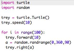 Python s built-in random package has useful methods for generating random whole numbers and real