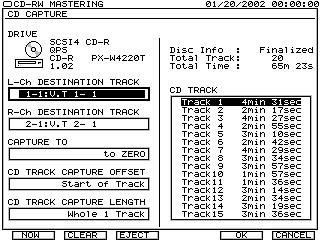 2 Version Two Enhancements CD Capture With Version Two, the VS-2480 can capture audio directly from an audio CD into a project that has a sample rate of 44.