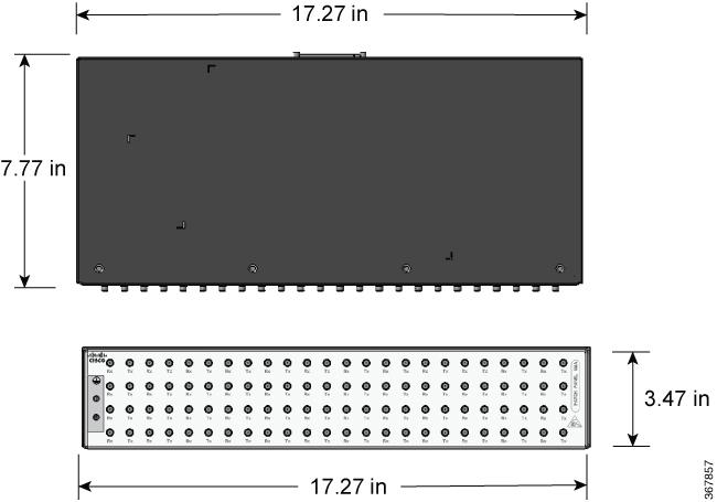 Patch Panel Dimensions Figure