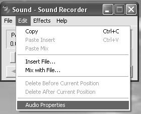 SET RECORDING INPUT LEVEL (USING A WINDOWS XP COMPUTER) 1. Click the Start in the left corner of your computer 2.