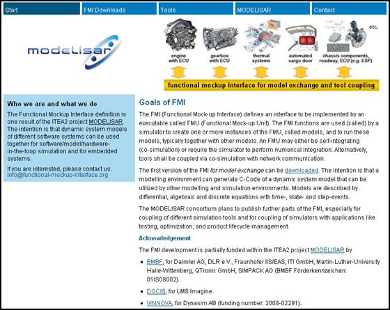 FMI Specifications and Information (www.fmi-standard.org) FMI for Model Exchange (Jan. 2010, Version 1.