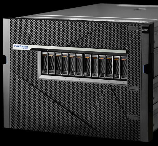 Introducing IBM FlashSystem A9000 Simply efficient, simply consistent, simply reliable 8U modular offering Composed of 3 grid controllers & 1 flash enclosure Scales via IBM Hyper-Scale Manager Flash
