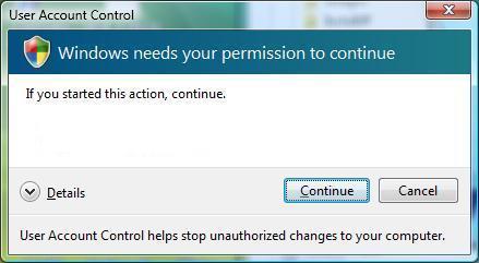 Install the Software User Account Control window may be shown during