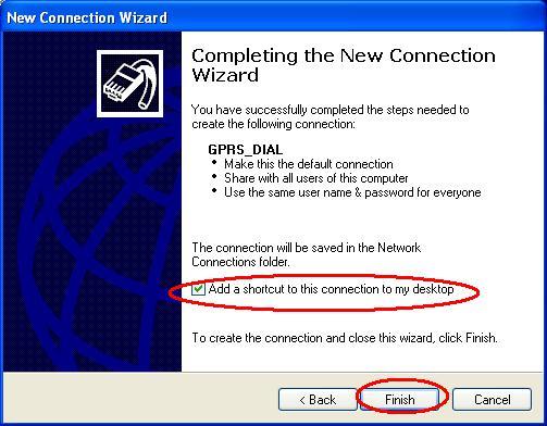 23.Double click the Dial-Up shortcut on your