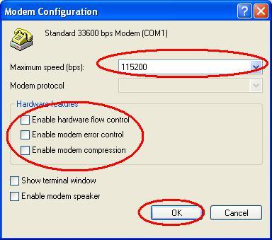 27.Click OK button to finish Dial-Up program configuration 26.