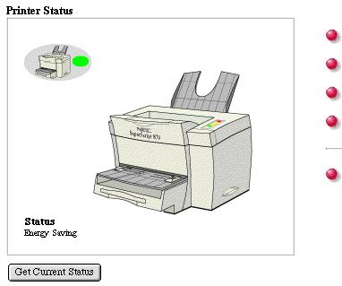 The NIC Home Page Printer Status Setup Printer Network Print Details How To Use This Printer Supplies NIC HOME PAGE Network Administration Status Energy Saving Network Administration Options System