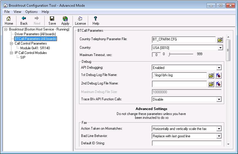 6.3. Configure BTCall Parameters Note: During the compliance testing, the following settings were retained at the default settings.