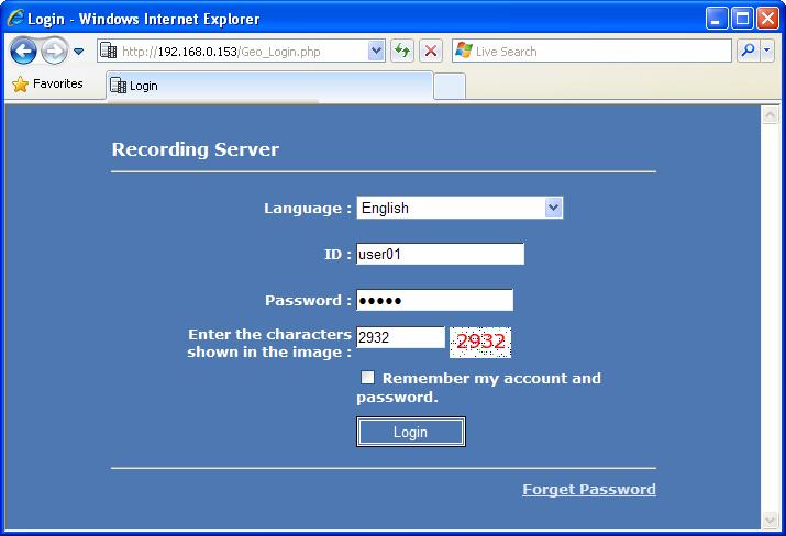 Chapter 6 User Mode The GV-Recording Server administrator can create client user accounts with different access rights to its Web interface. Refer to 5.