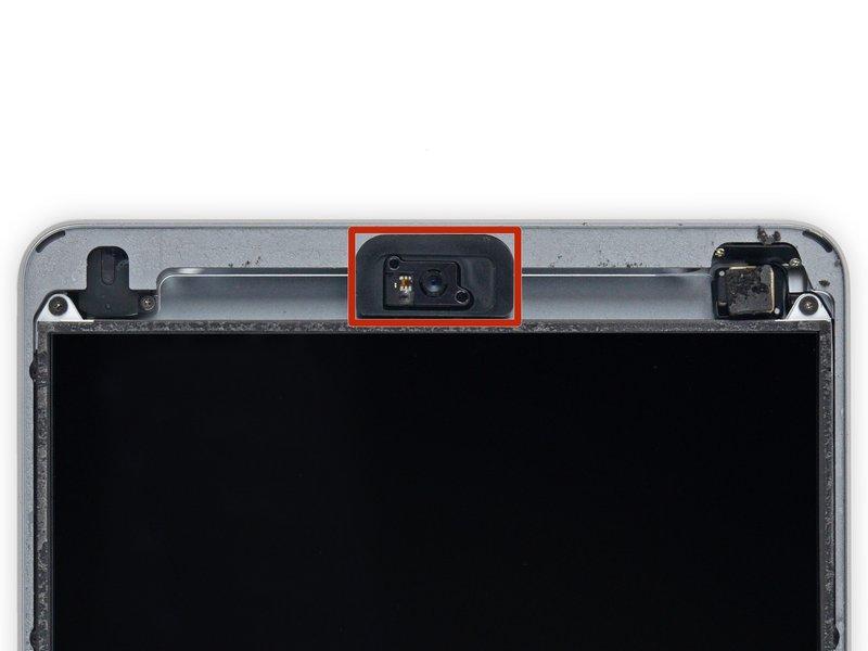 The third image shows where the front-facing camera and housing are in the ipad.