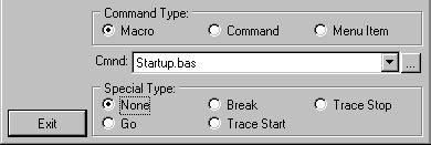 2) Open the menu Config, Buttons and an empty Figure 4 will open. Figure 4 3) Open the bitmap browser by clicking on the... button at the right side of the dialog box.