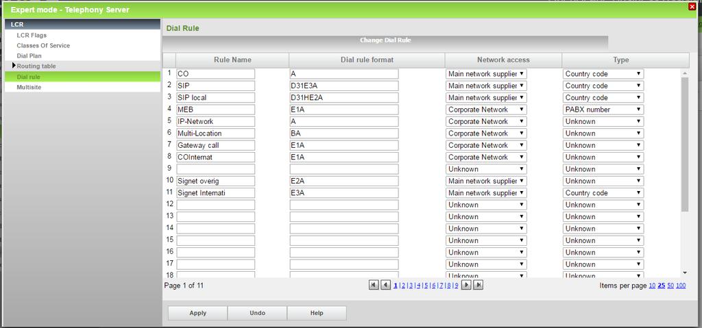 Additional manual Configuration LCR settings Important Dial rule format settings for local calls for OSBiz software <V2R2.